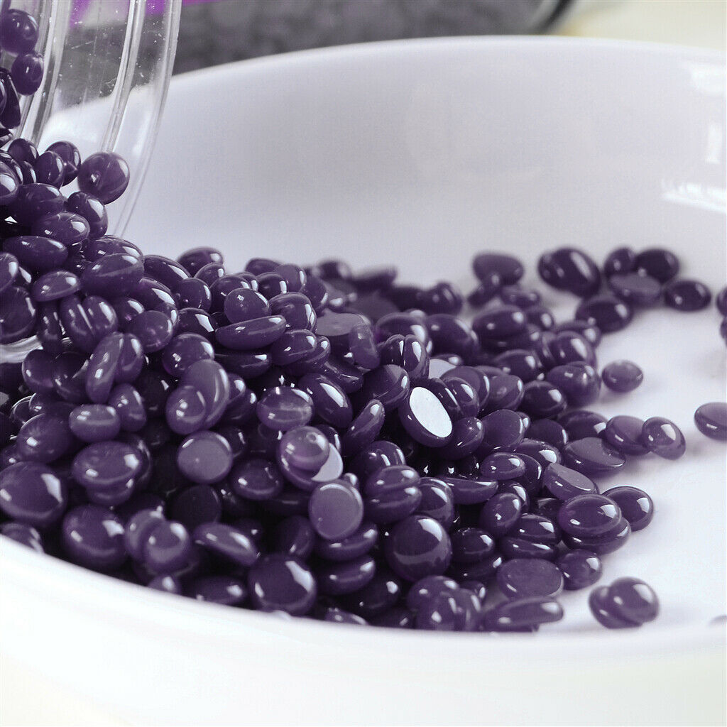 2Pcs 500g Depilatory Hot Hard Wax Beans Hair Removal with Spatulas Set