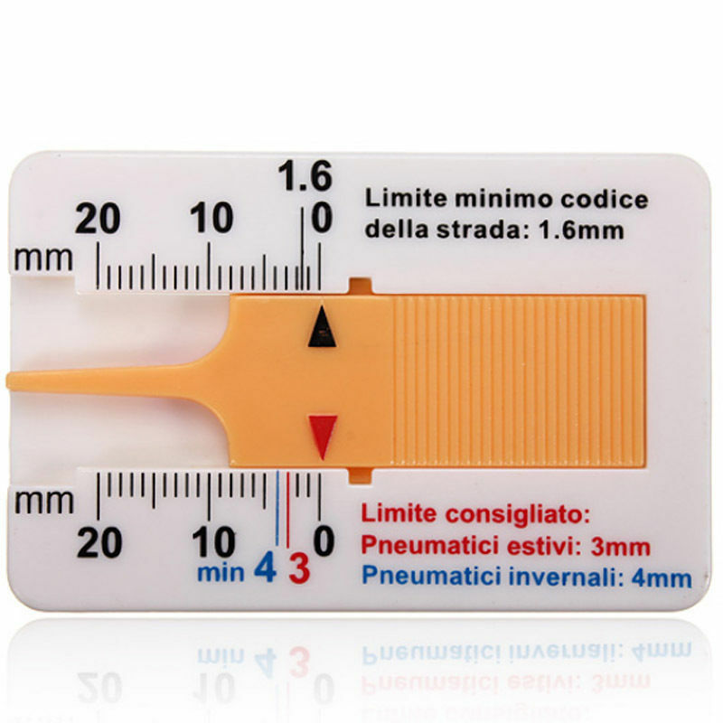 Tire Tread Depth Gauge Car Truck Motorcycle Trailer Wheel Measuring Tool Hei Tt