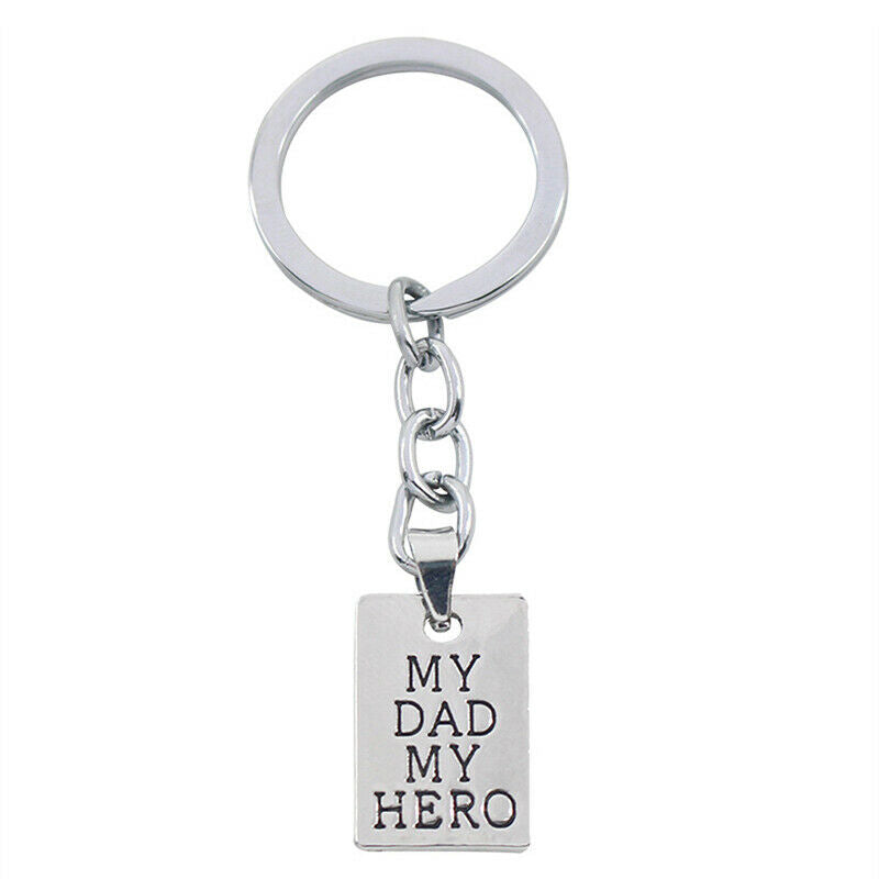 Dad Father Gifts Keychain my dad my hero Keychain Father Day Birthday Gift