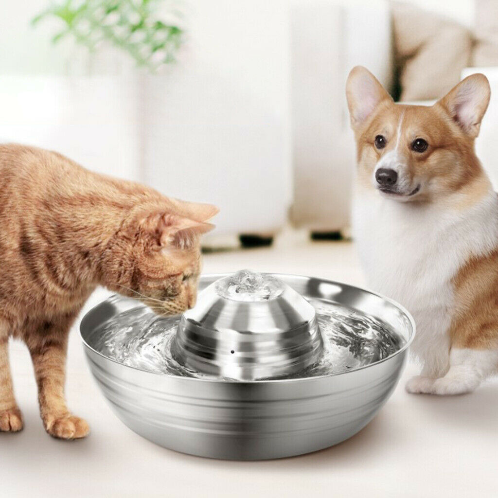 2L Cat Water Fountain Pet Drinking Silent Recycle Water Dispenser Waterfall