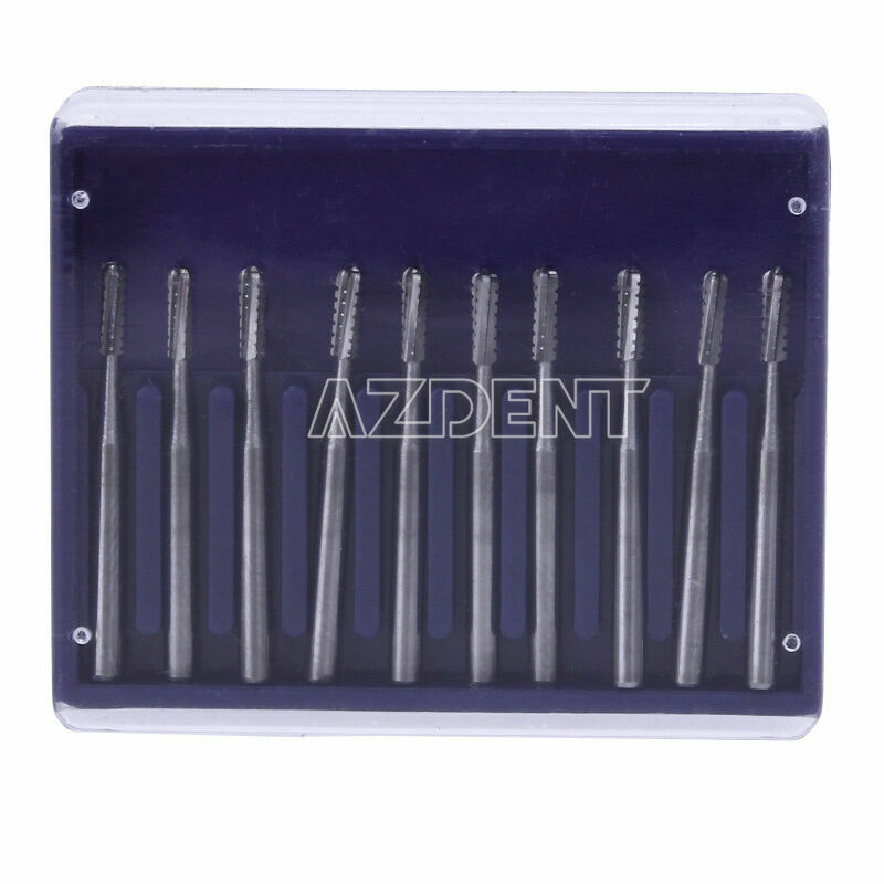 5 X Dental Tungsten Steel Burs FG1558 For High Speed Handpiece 1.6mm 10pcs/Kit