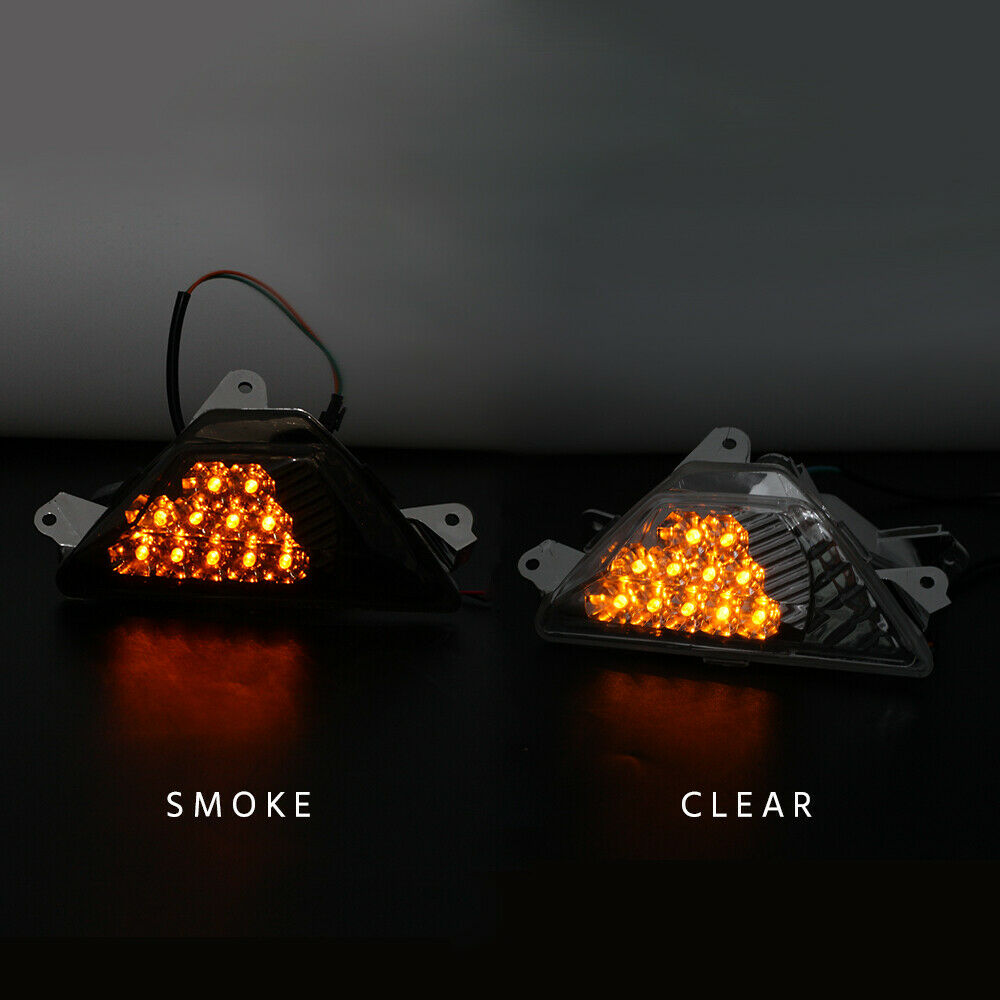 Front LED Turn Signals Light For KAWASAKI NINJA 250/300/400/650/1000 ZX-6R Ninja