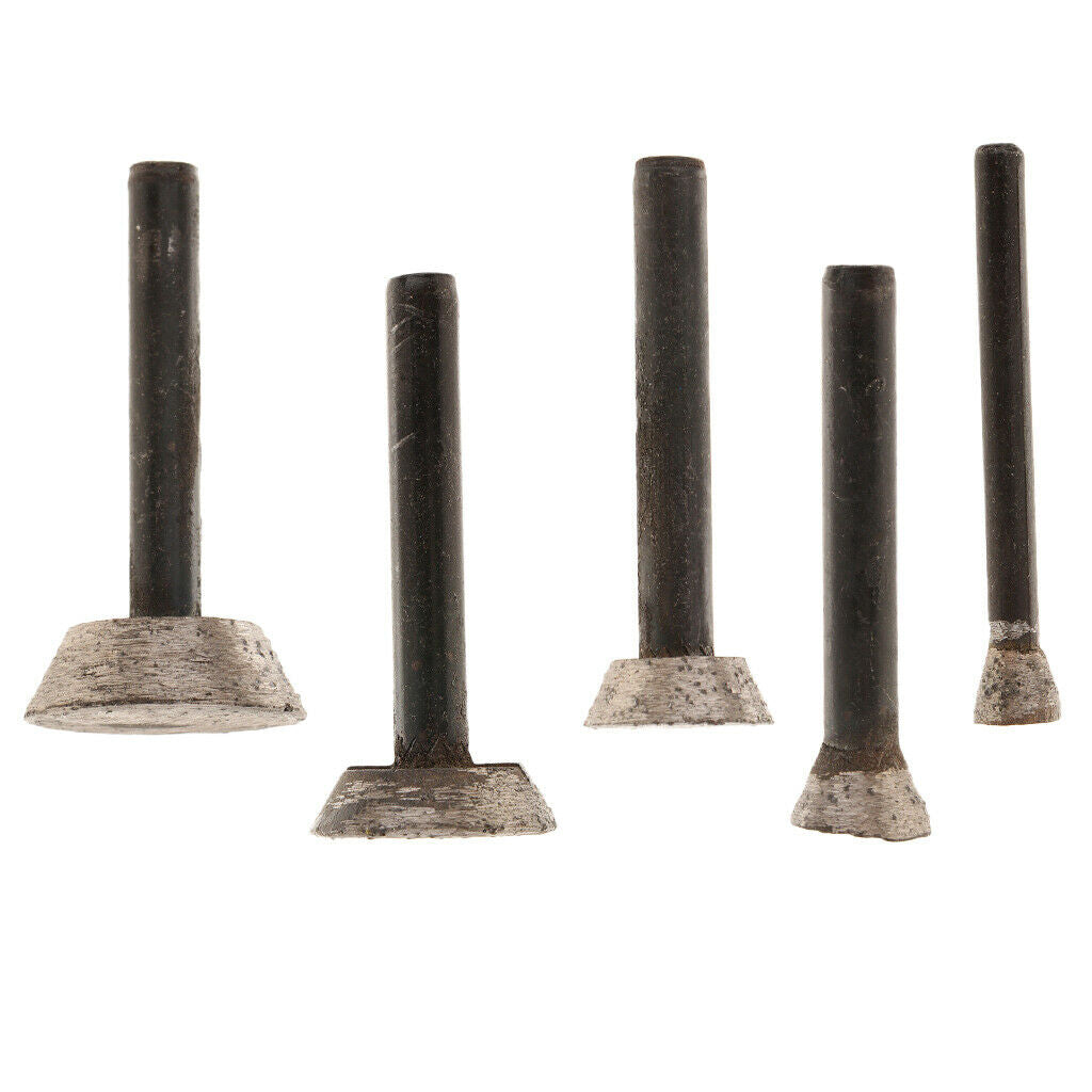 Diamond Grinding Head Short Inverted Conical Carving Tool A: Dia. 0.28inch