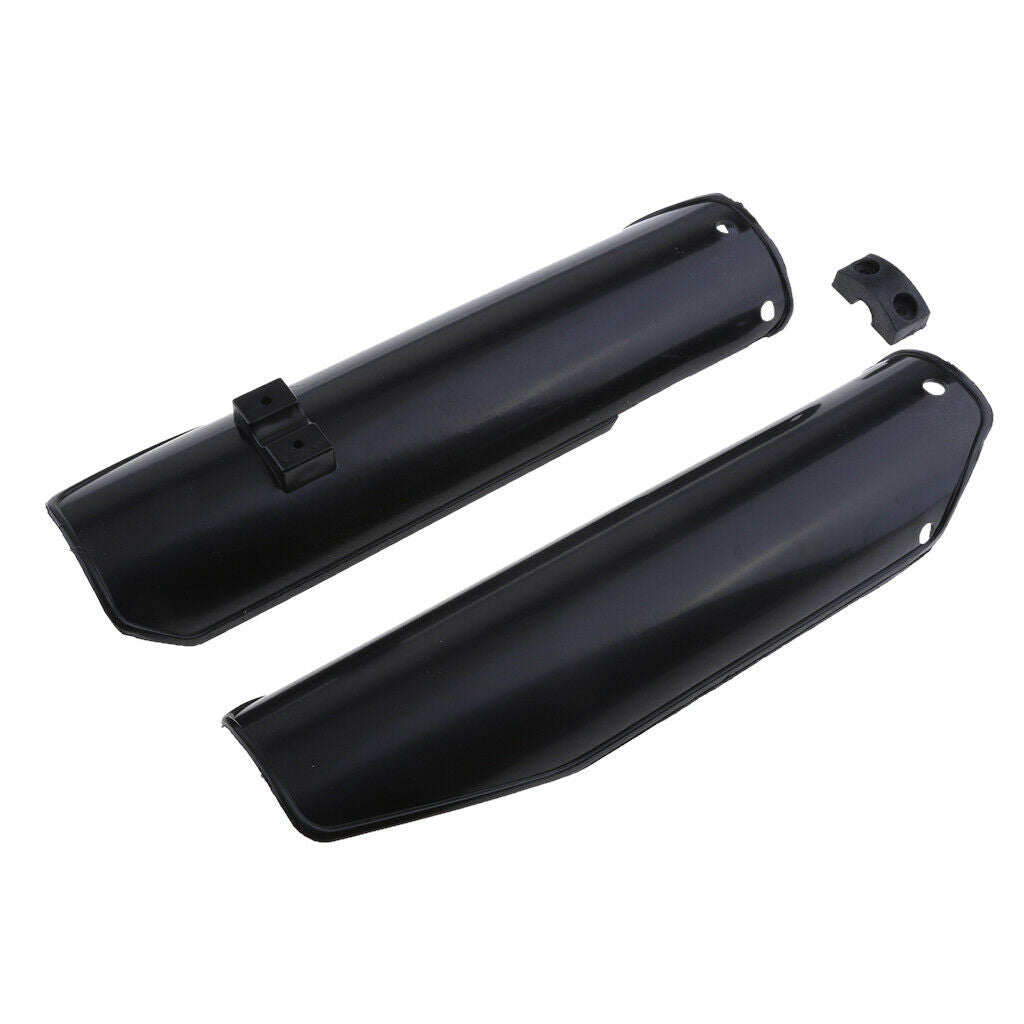Black Front Fork Guard Fenders Cover Fit for 110cc 125cc Pit Trail Dirt Bike