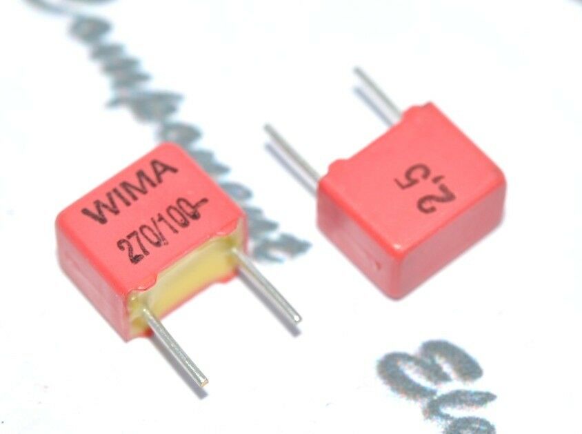 10pcs - WIMA FKP2 270P (270PF 0.27nF) 100V 2.5% pich:5mm Capacitor