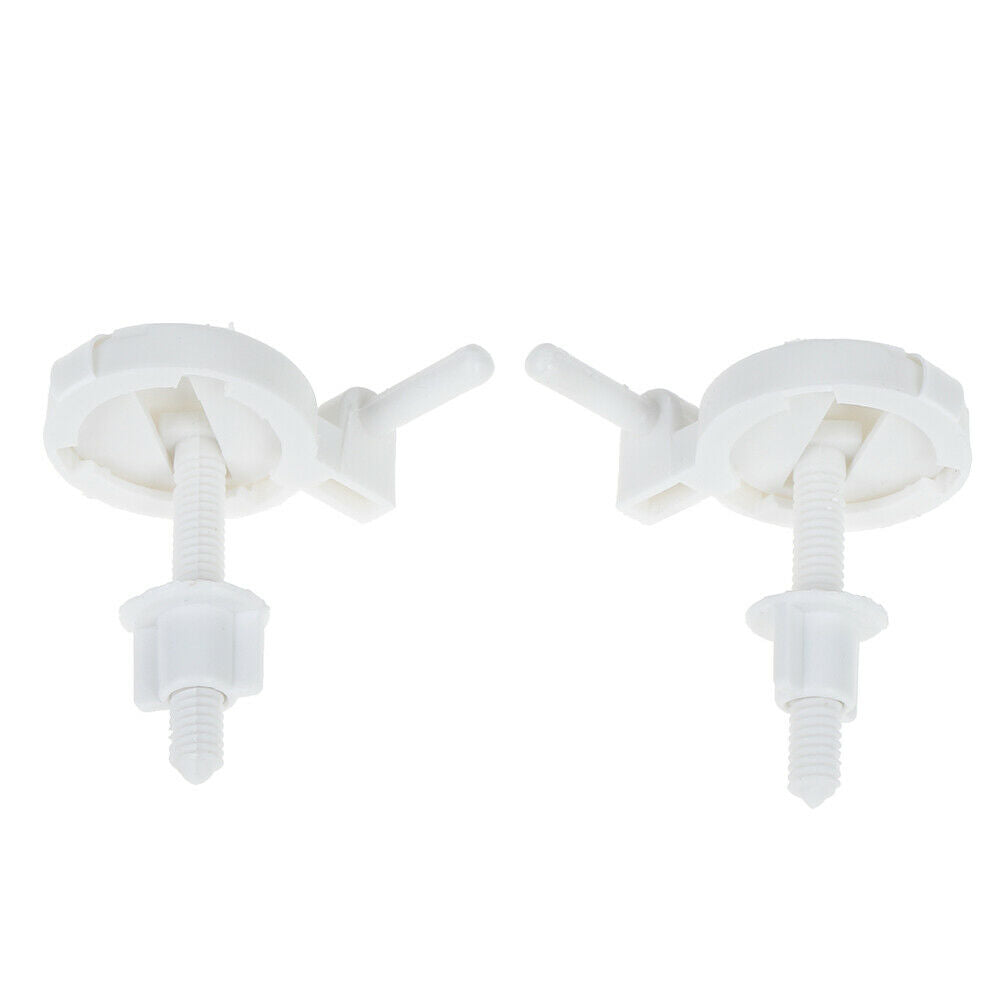 2pcs Plastic Toilet Seat Screws Fixings Fit Toilet Seats Hinges Repair To.l8