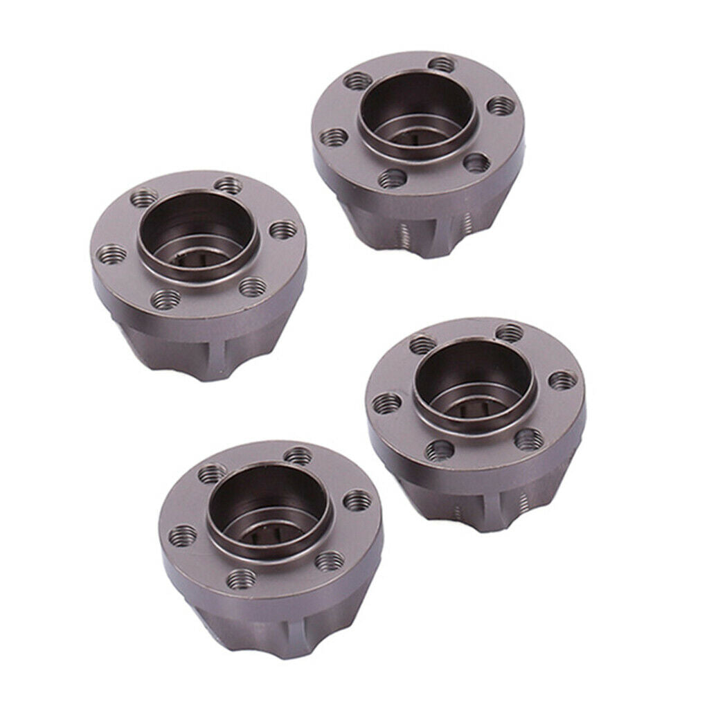 12mm Wheel Hex Rim Hub Drive Adapter for 1/10 Axial SCX10 TRX4 D90 Titanium