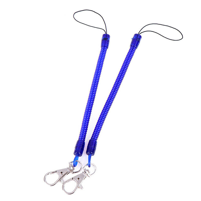 2X Retractable phone spring elastic rope security tool anti-lost keychain.l8