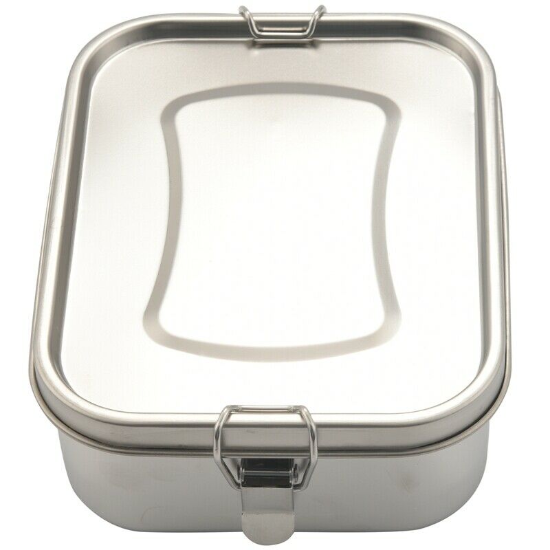 Stainless Steel Bento Box Lunch Container,3-Compartment Bento Lunch Box for SaI9