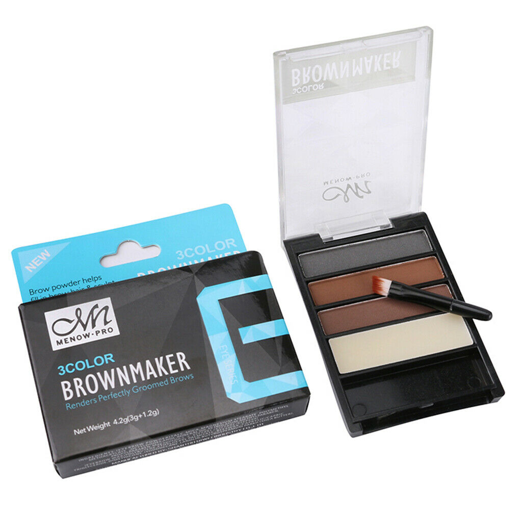 Eye Correcting Powder Lasting Eyebrow Makeup Palette with Brush