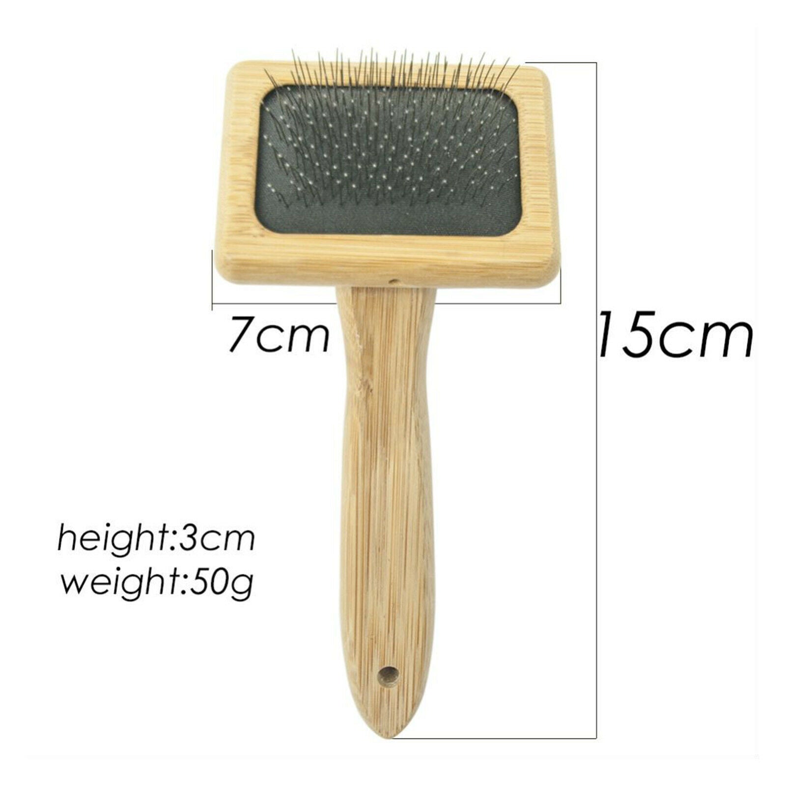 Small Sheepskin Rug Brush Slicker Wooden for Hide & Pelt Care & Cleaning