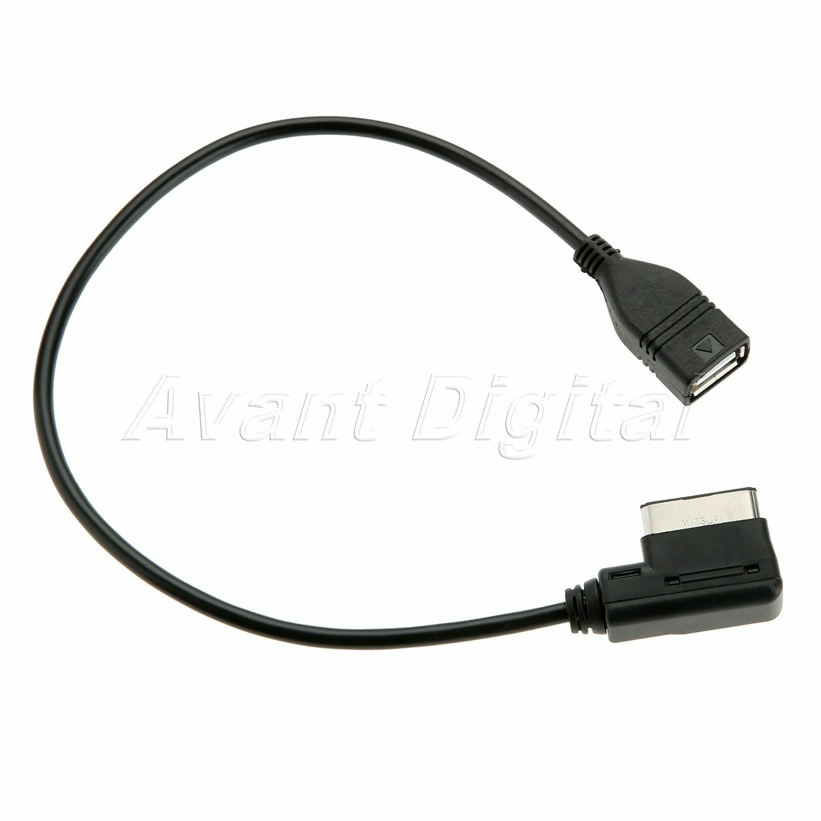 For   Car Media-In  MDI MMI AMI AUX to USB Interface Adapter Cable