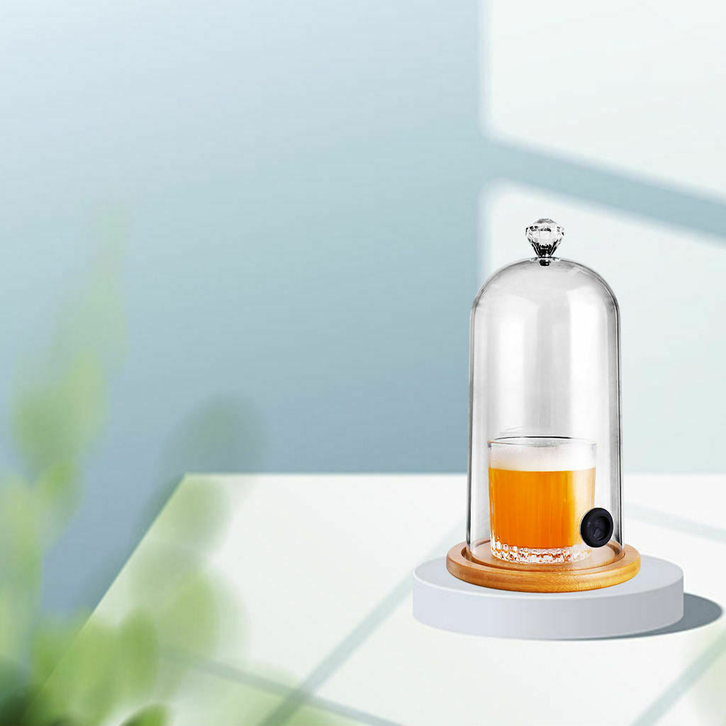 Plastic Smoke Hood Smoke Infuser for Cocktail Dish Cover Easy Clean Bar