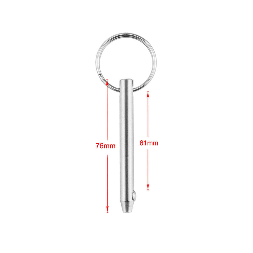 Qty(2) Stainless Steel Quick Release Pin for Bimini Top Deck Hinge Fitting -