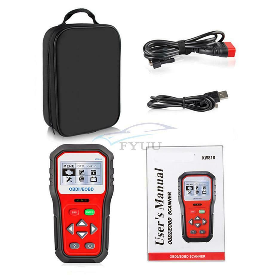 Code Reader DTC Query Battery Detection OBDII/EOBD Car Diagnostic Scan Tool Set