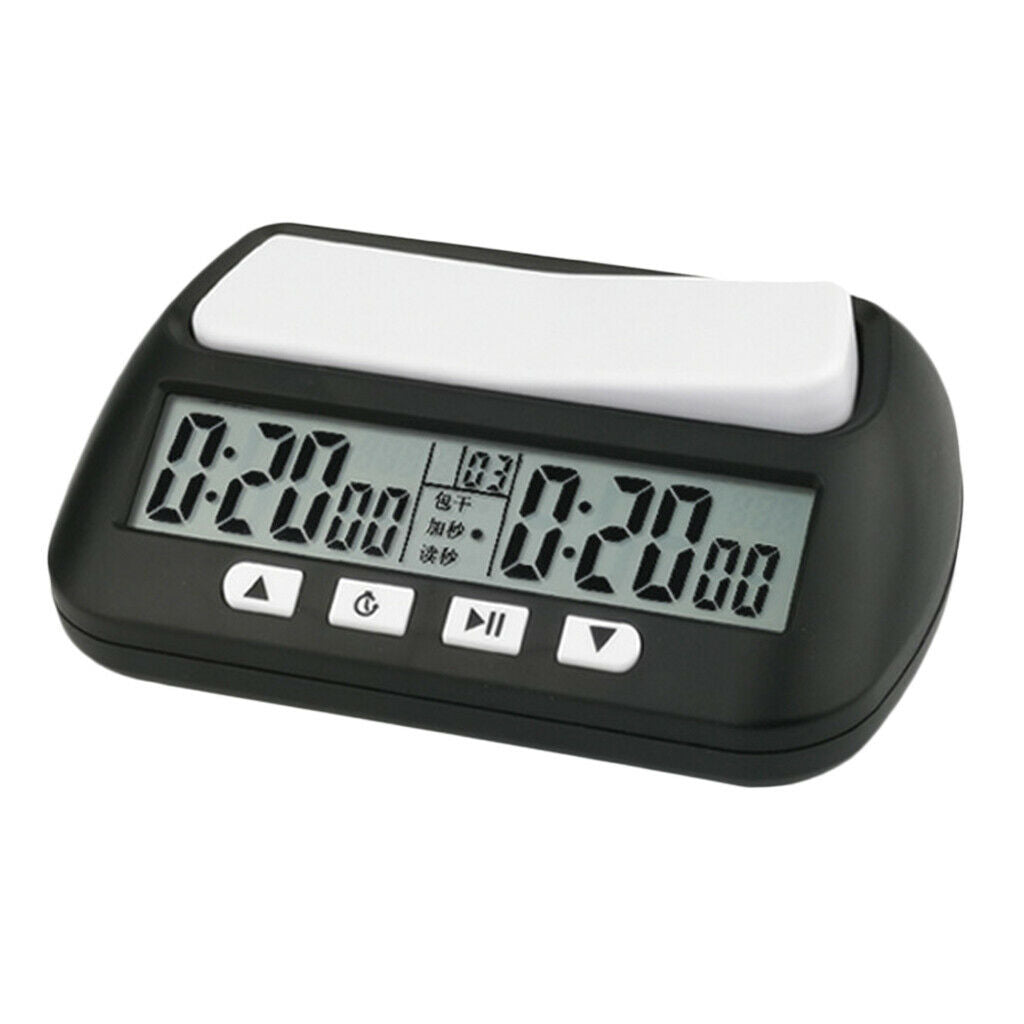 YS-902 Chess Game Clock Board Game Count Up Down Timer Chess Game Set Black
