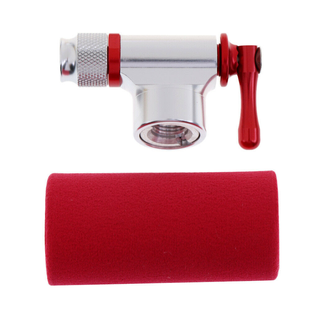 Mini Portable Aluminium MTB Road Mountain CO2 Inflator Pump Valve Sleeve