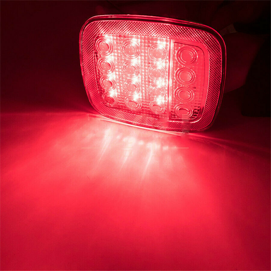 2X Square Stop Turn Tail backup16LED Marker Light for Jeep Wrangler JK TJ CJ YJ