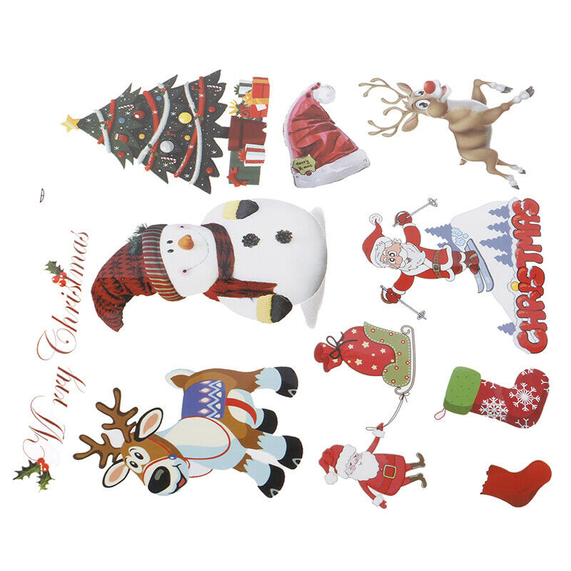 Christmas Stickers Iron On Applique Patches For Clothing Heat Transfer Pa.l8