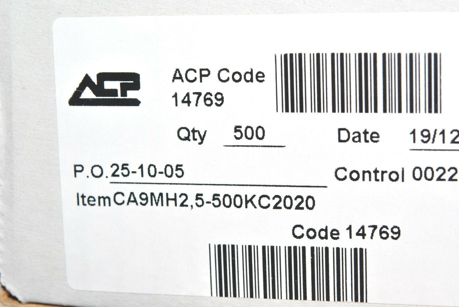 10pcs-ACP CA9 M H2.5 500KC Type C Trimmer Potentiometer 9mm-CA9MH2.5-500KA
