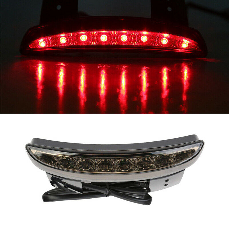 12V 20W Motorcycle Chopper Brake Stop Tail Light LED Bulb License Plate Holder