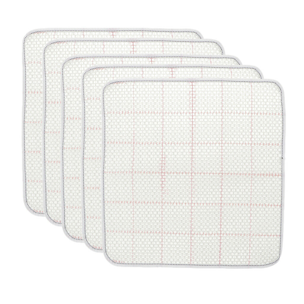 5pcs Blank Latch Hook Rug for Tapestry Carpet Making Embroidery Crafts