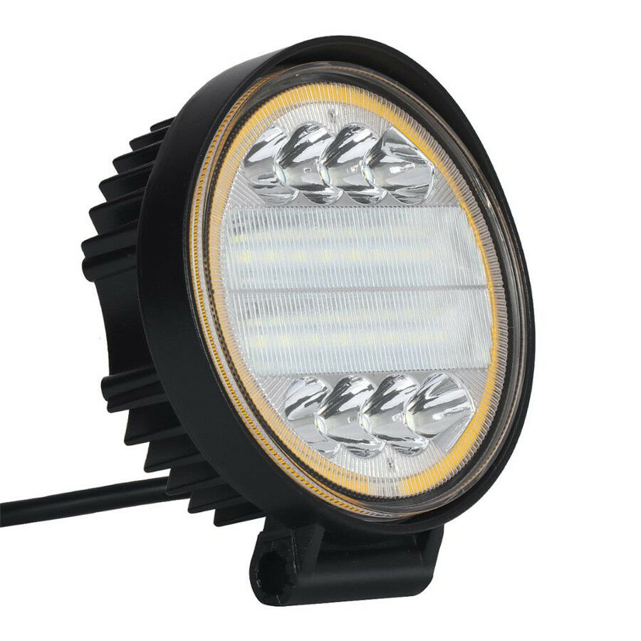 Universal 120W 9600LM LED Work Light Flood Beam Driving Fog Lamp DRL Angle Eye