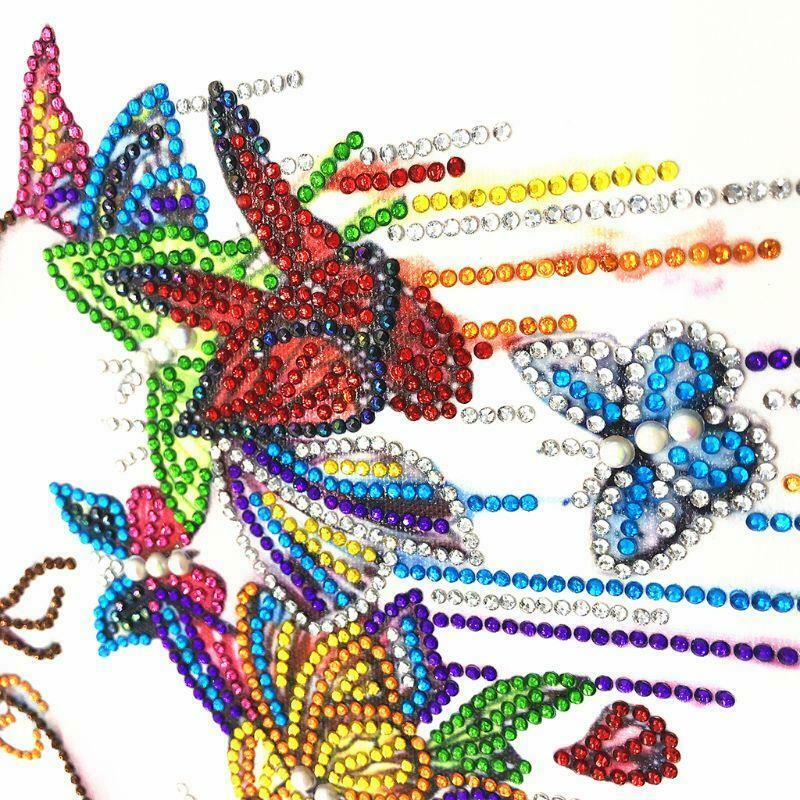 Butterfly Beauty 5D Special Shaped Diamond Painting Embroidery Needlework Cross