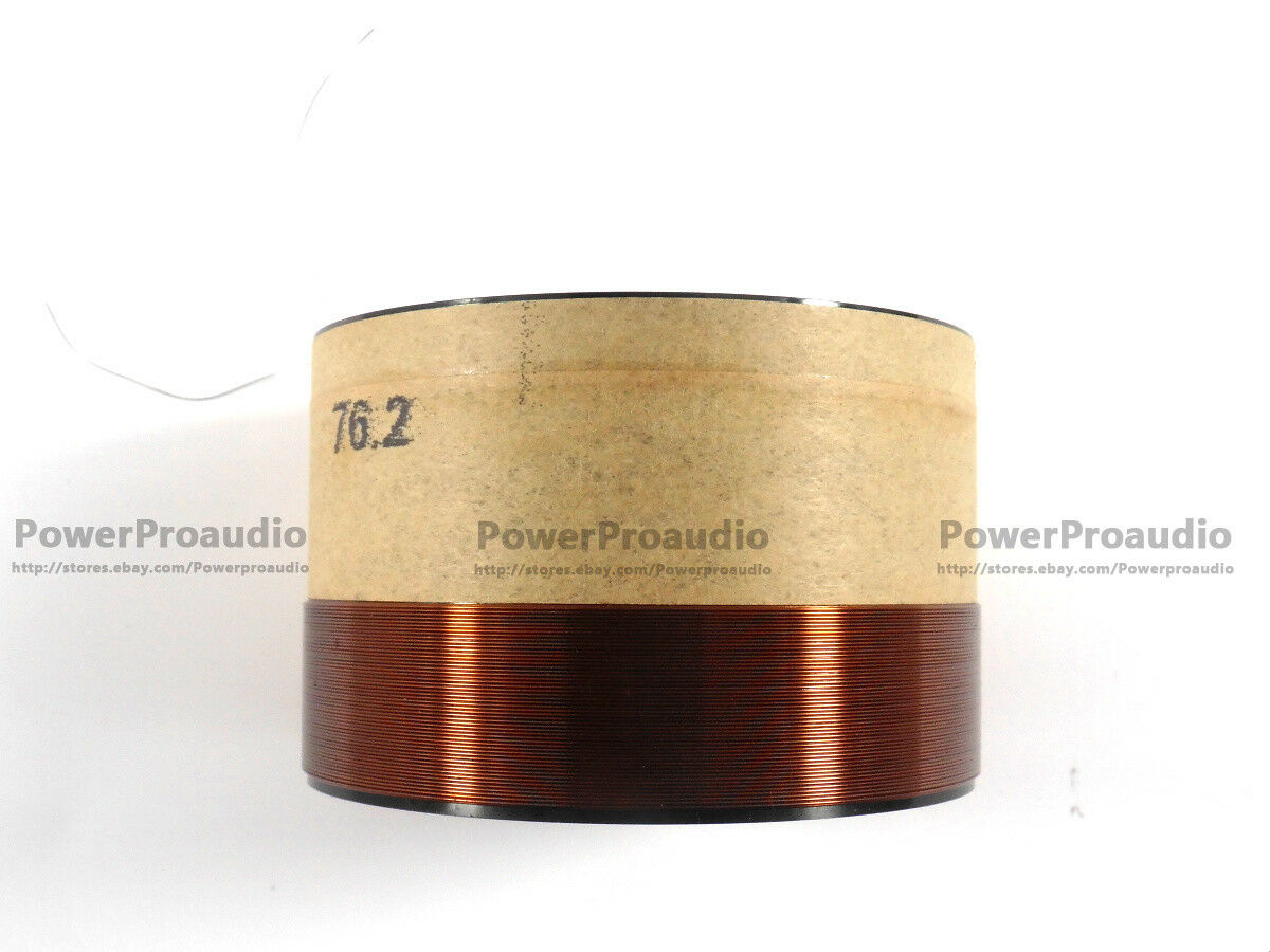 2X 76.2mm Black aluminous woofer Bass loudspeaker speaker 8ohm voice coil