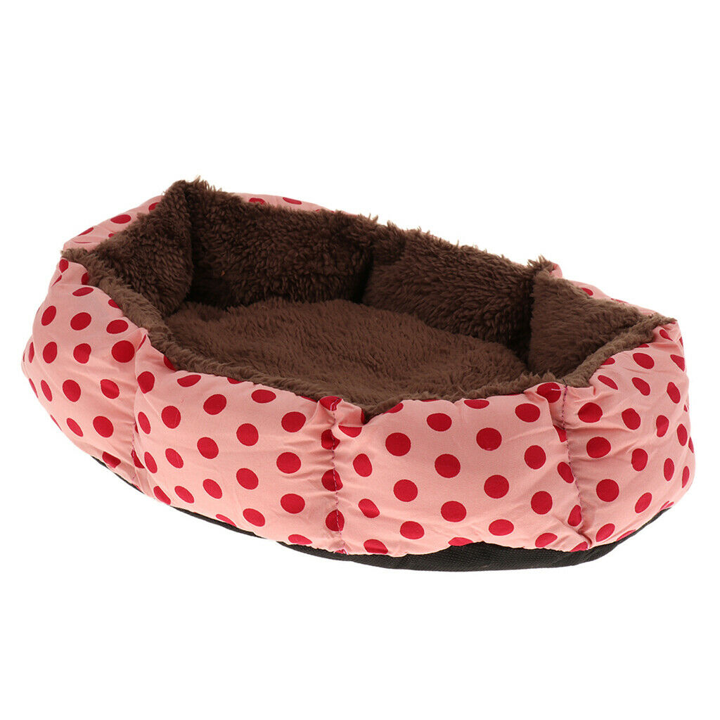 Soft Kitten Cat / Bed For Dogs Puppies Print Points Floor Mat For Pets Warm Nest