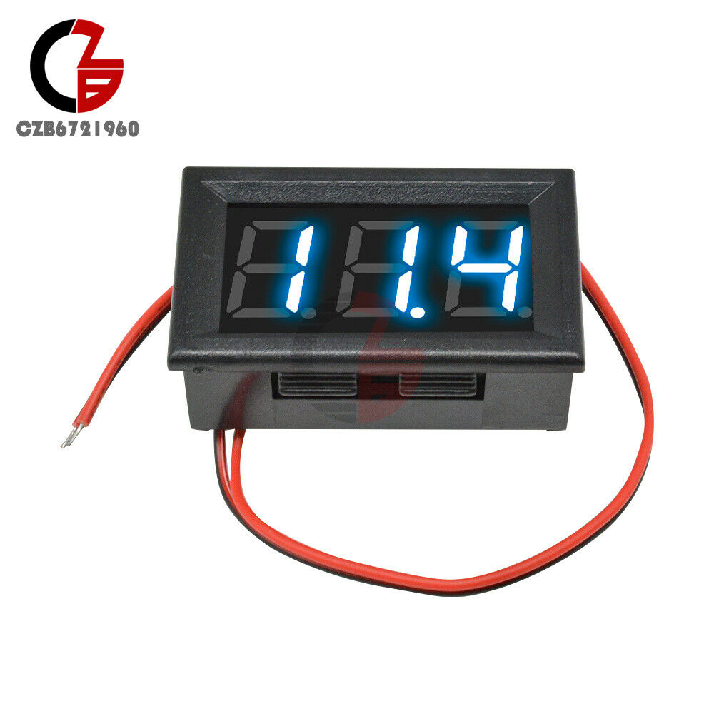 0.56" Blue LED Digital Volt Amp Meter Gauge 2-Wire AC 70-500V Voltmeter Ammeter