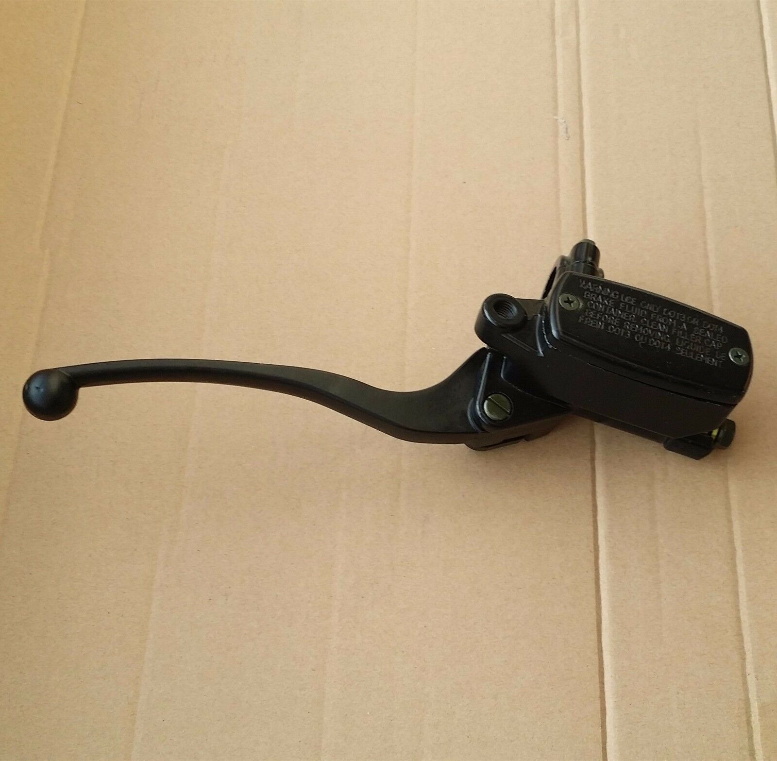 Black 7/8" 22mm Right Brake Master Cylinder Cruiser Cafe Racer Chopper Custom CB