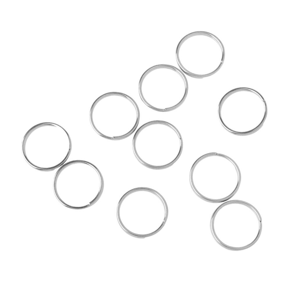 10pcs 316 Stainless Steel Diving Keyring Metal Rings O  Water Sports