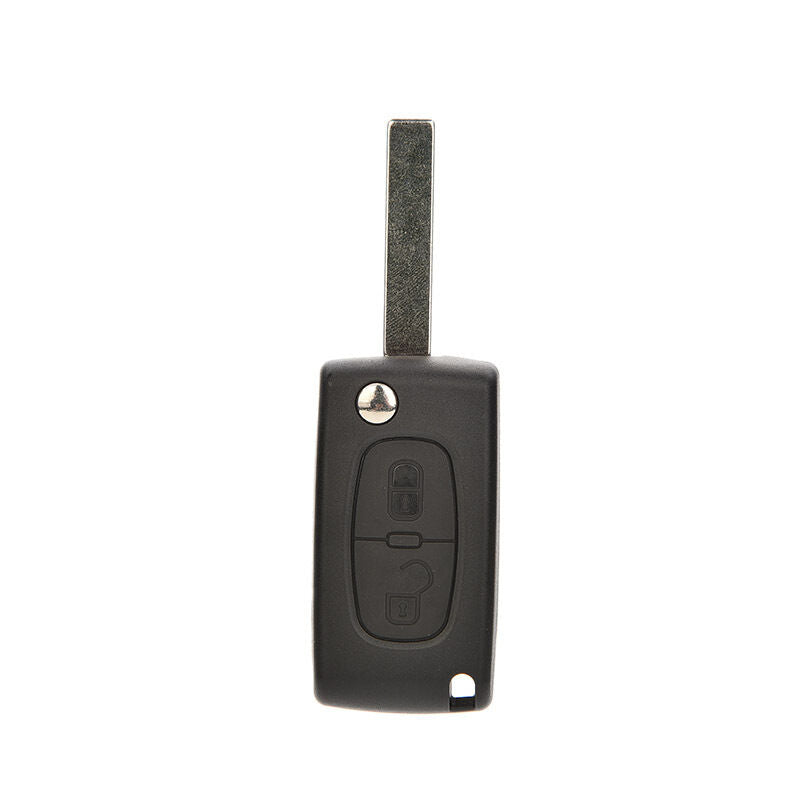 Plastic Remote Flip 2 Buttons Key Shell Case Fit For PEUGEOT 207 307 3 CR.l8