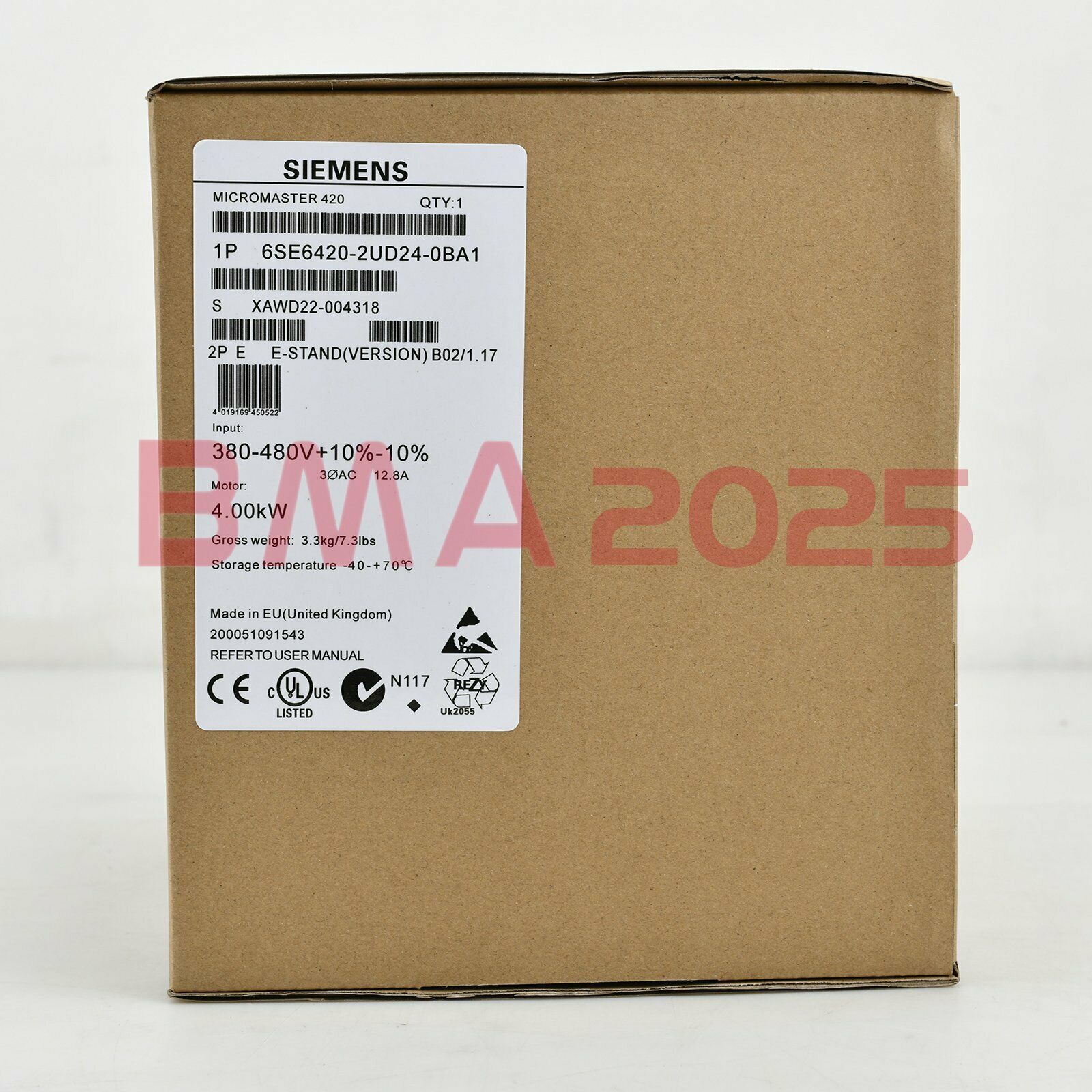 New 6SE6 420-2UD24-0BA1 6SE6420-2UD24-0BA1 1year warranty DHL free Ship SM9T