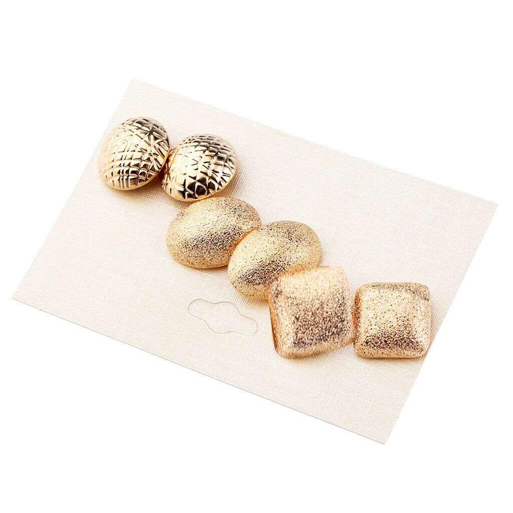 3 Pairs Women's Assorted Statement Geometric Stud Earring Sets Ear Studs