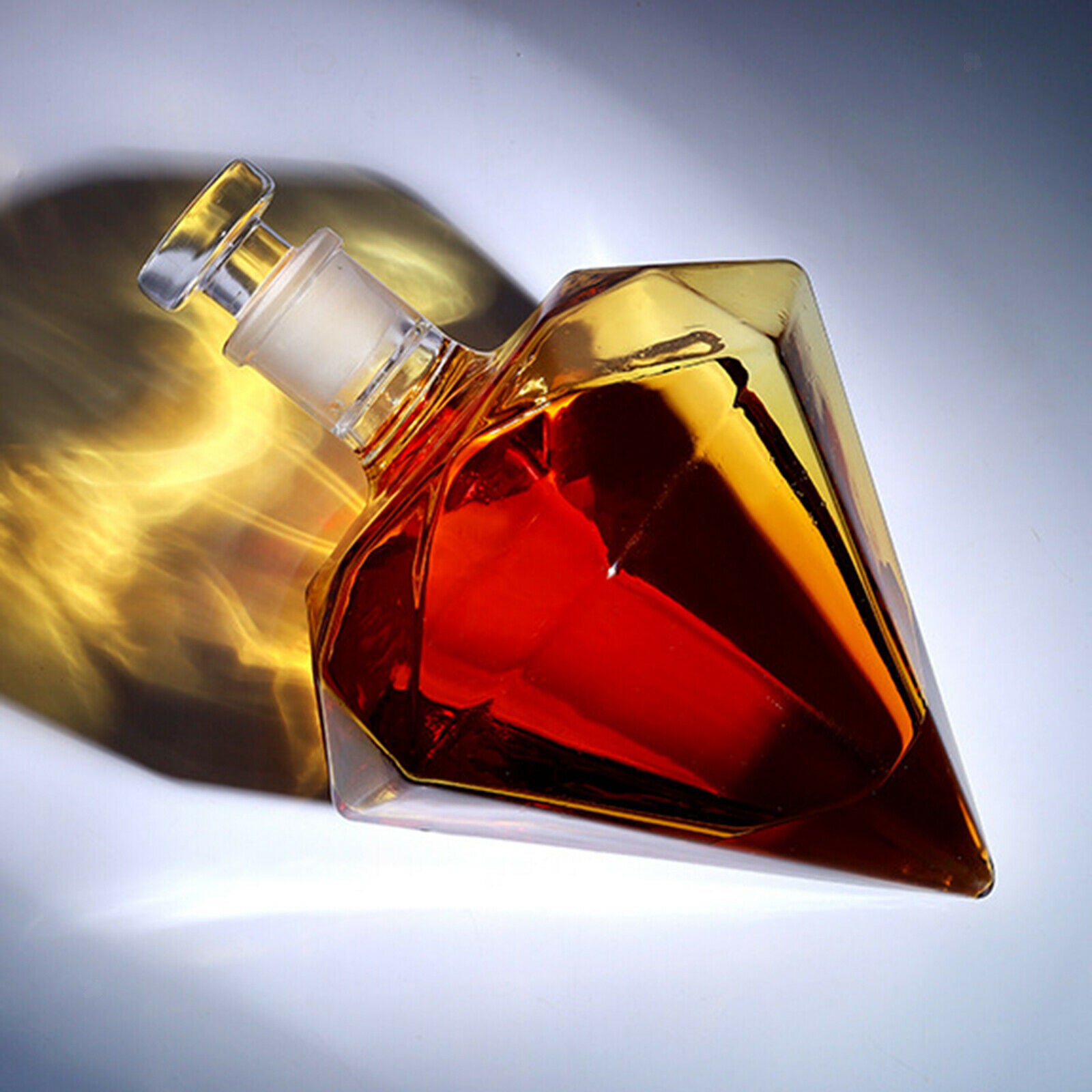 Wine Decanter Hand Blown  Free Crystal Wine Pourer Bottle (750ml) - Red Wine