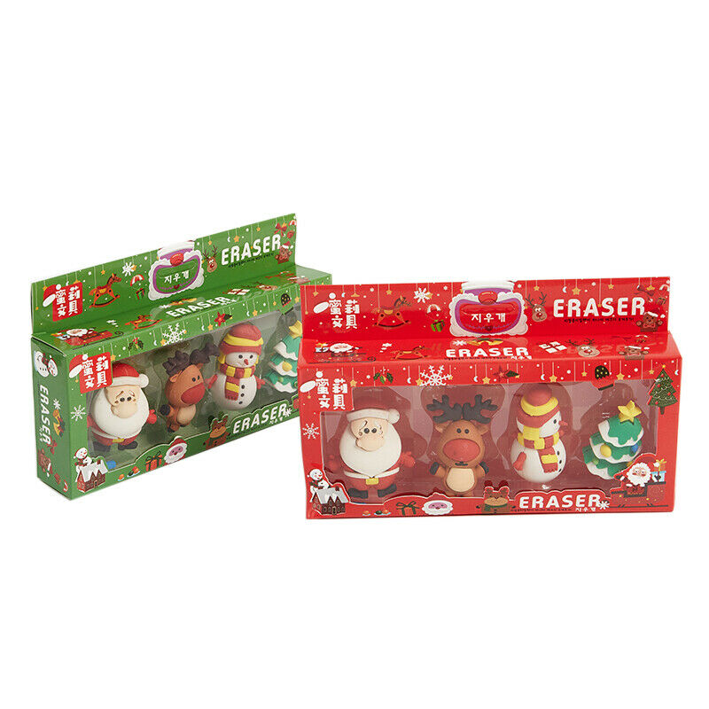 Christmas Child's Gifts Santa Claus Shape Eraser Cartoon Shape Eraser Station JD