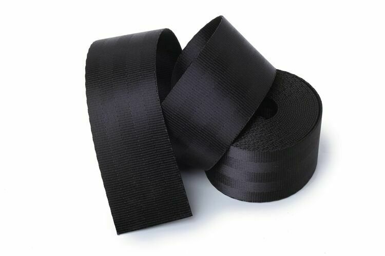 Black Harness Racing Car Seat Lap Belt Front 3Point Safety Seat Belt Retractable