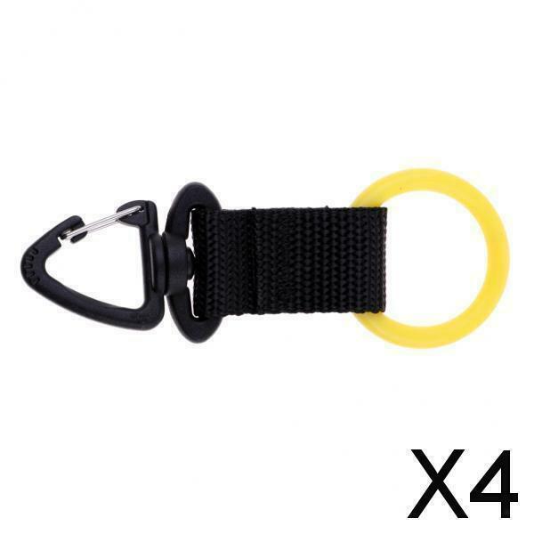 4X Regulator Snorkeling Mouthpiece Holder Lightweight Retainer Buckle Yellow