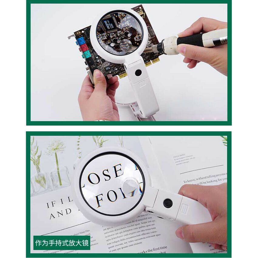 Magnifier Glass Magnifying Reading Loupe Watches Jewelry Design Repair Table