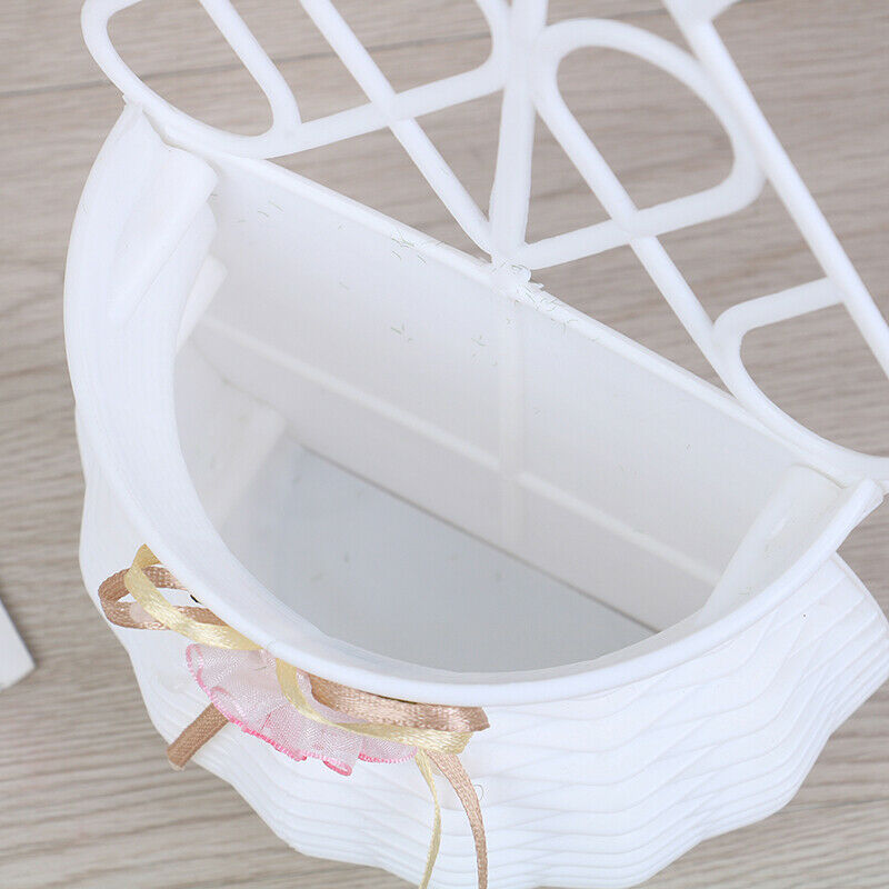 Artificial Rattan Wall Hanging Basket Flower Vase Home Decoration Random .l8