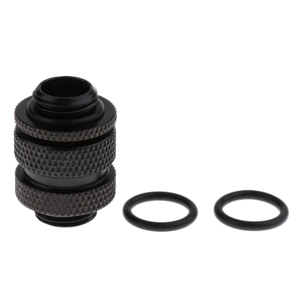 1 Pack of G1/4 Dual Adjustable Pipe (16-22MM) Thread For PC Water Cooling