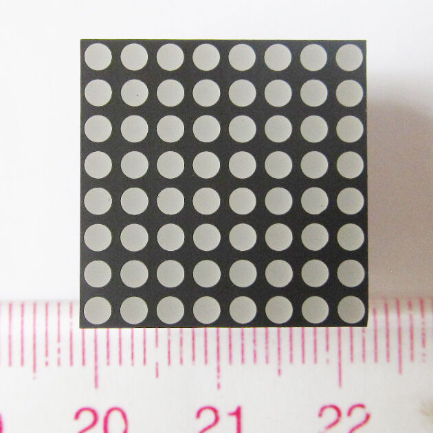 24pcs Dot Matrix 1.9mm 8x8 Red LED Display Common cathode