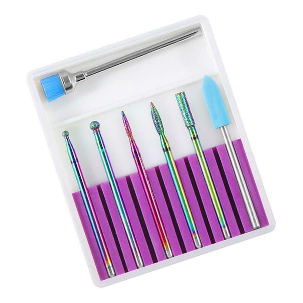 Ceramic Nail Drill Bits Brush Electric UV Gel Nails Buffing Files Bit 9