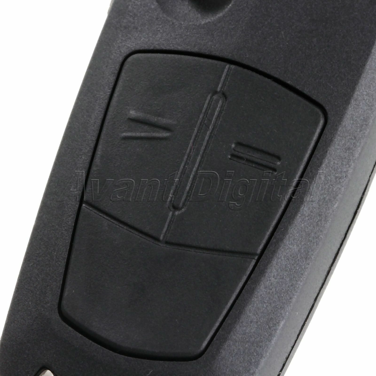 2 BTN Car Remote Flip Key Fob Case for Vauxhall Opel Astra Vectra Signum Corsa
