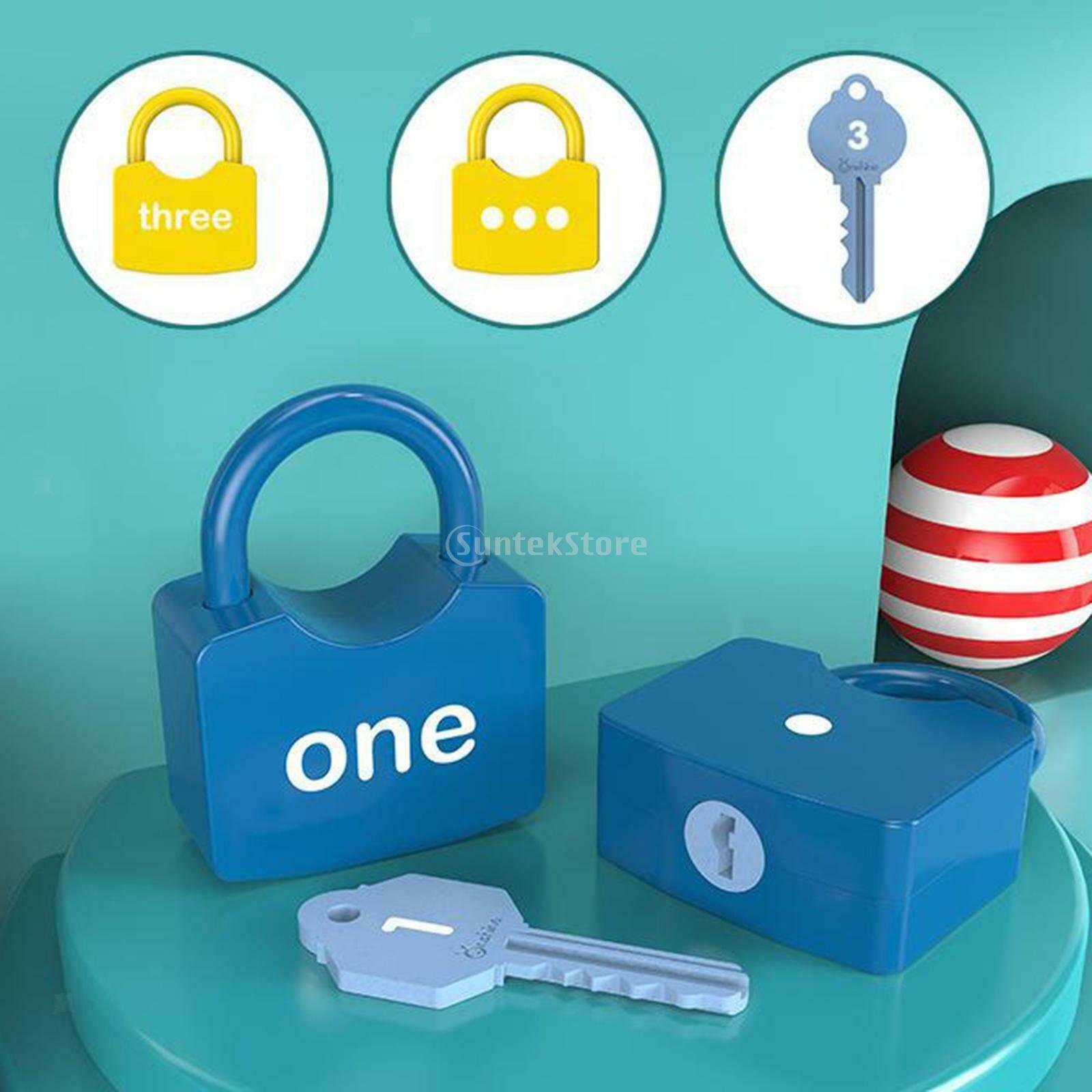 Preschool Baby Keys and Locks Set Kids Child Montessori Thinking Unlock Toys