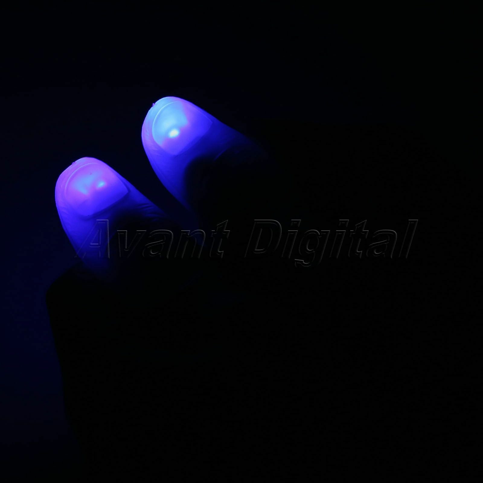 2Pcs Magic Super Bright Light Up Thumbs Fingers Trick Luminous Gifts for Kids