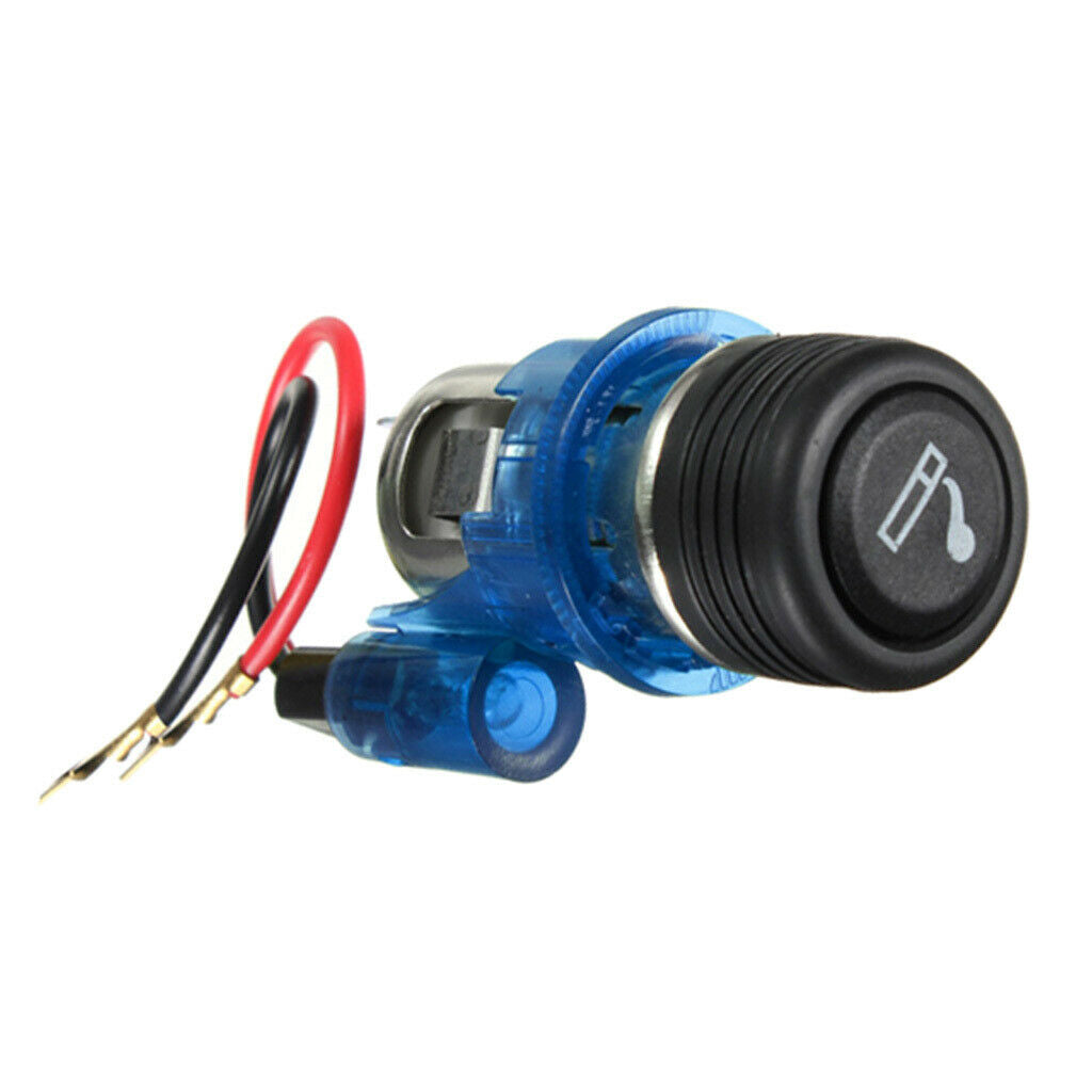 Motorcycle Cigarette Lighter Accessories Adapter for Car Boat Tractor 2-Wire