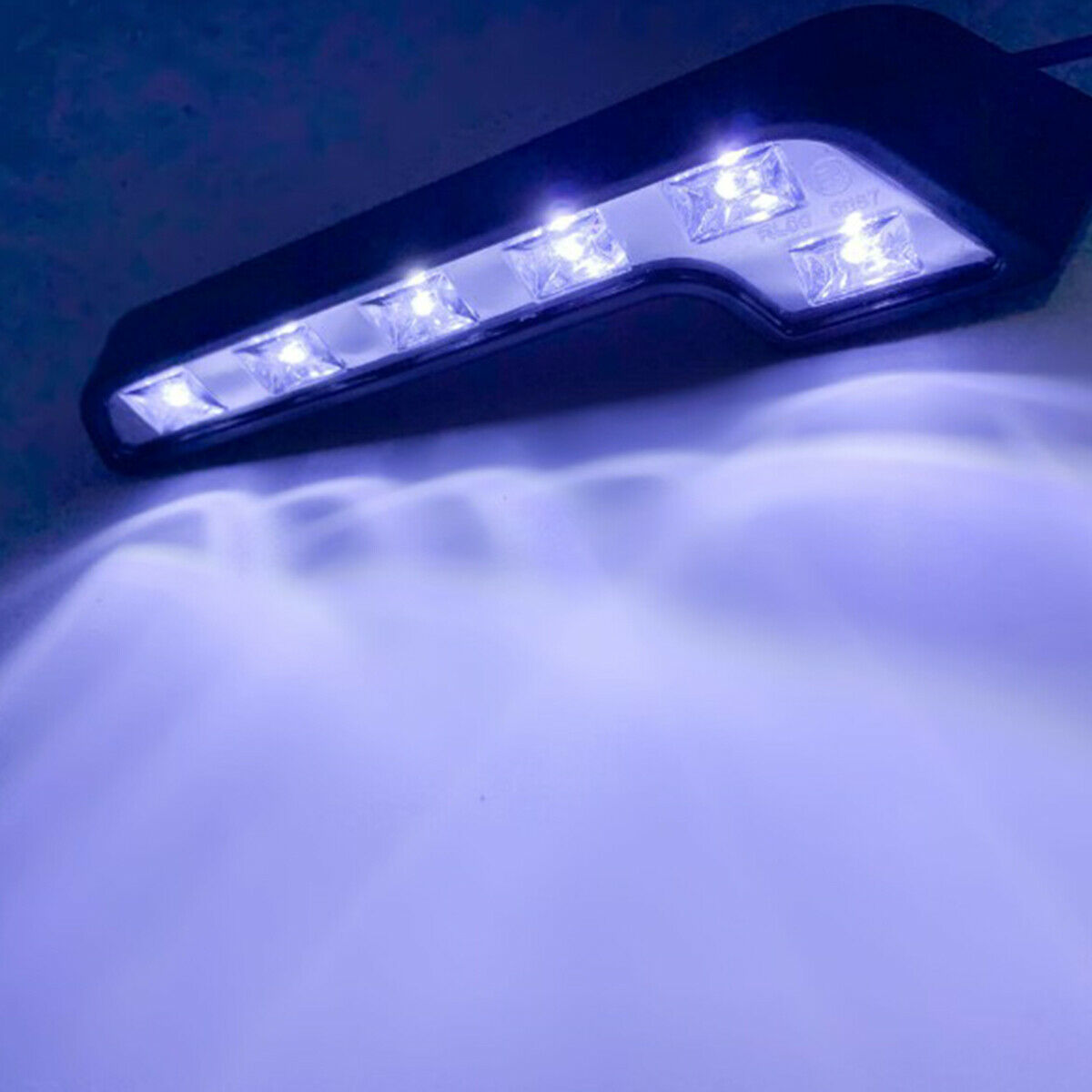 2X L-Shaped 6LED Super White 12V Waterproof Driving Fog Light Lamp Car Accessory